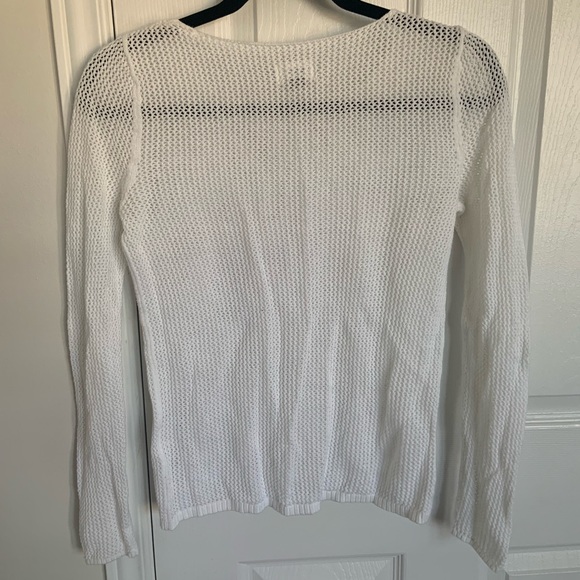 Old Navy, White Loose Knit Crewneck, Size: Small - Picture 2 of 4